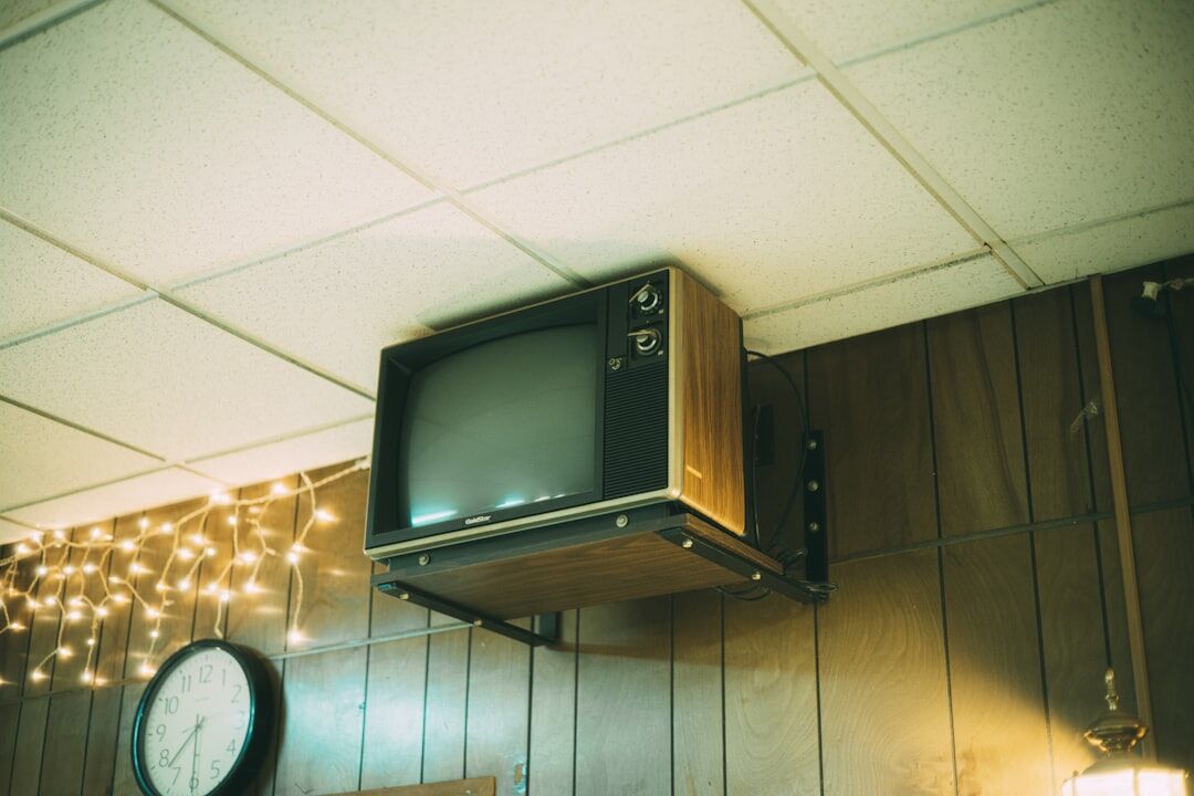 vintage tv show watching