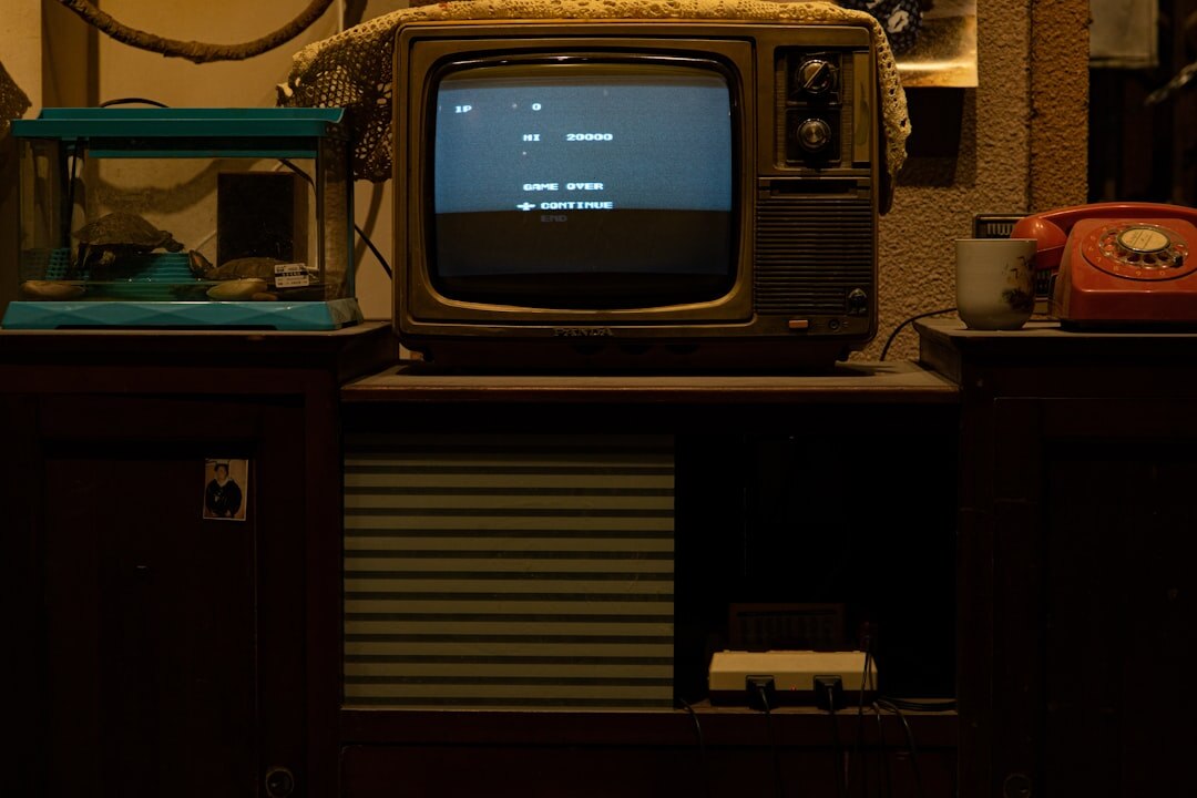 old television set