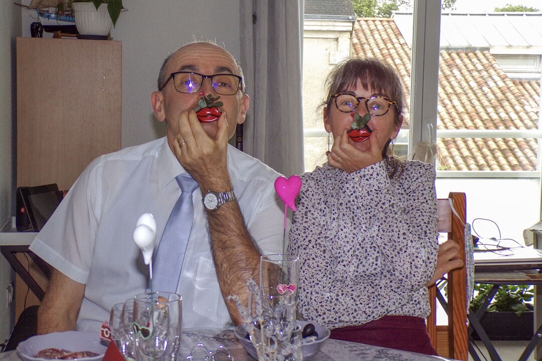 french family watching tv